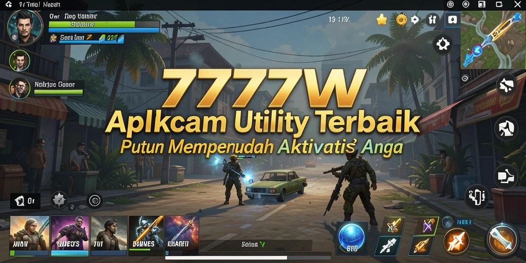 Tampilan antarmuka sederhana dan fungsional dari 7777W.