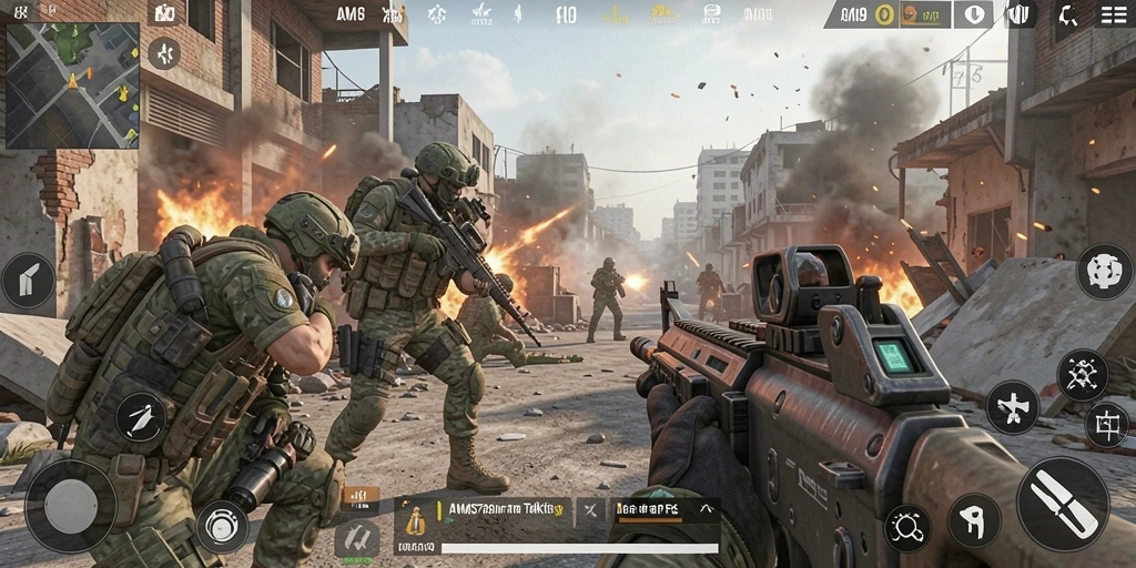 Gameplay seru dalam <strong>AMS789</strong> dengan aksi tembak-menembak yang mendebarkan.
