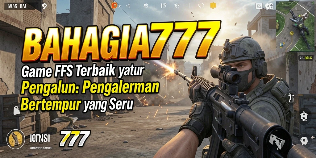 Tampilan gameplay seru dalam BAHAGIA777 dengan aksi intens di medan perang.