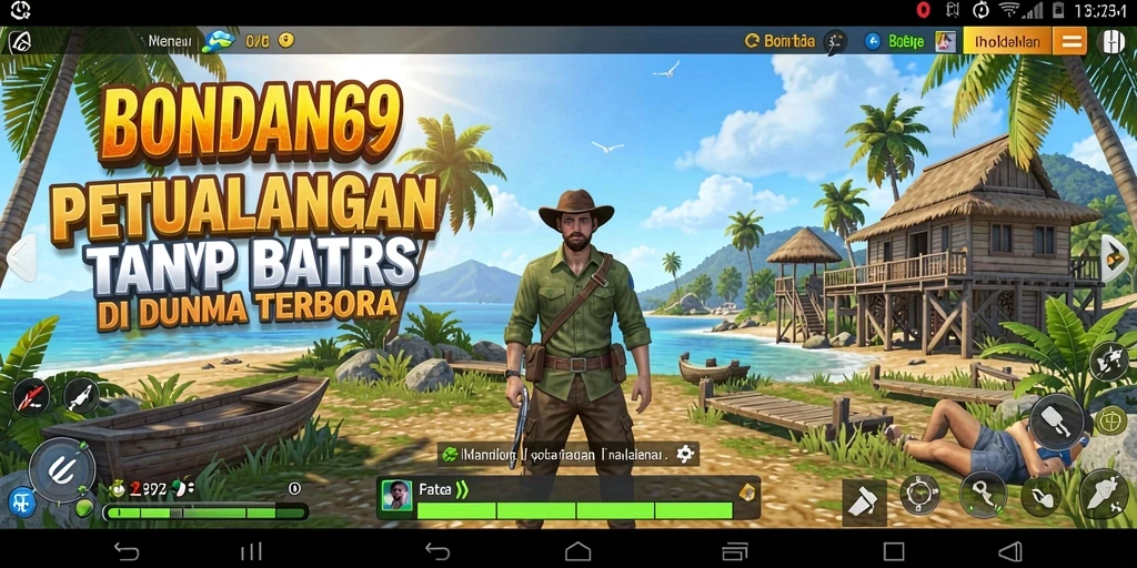 Screenshot gameplay BONDAN69 menampilkan petualangan seru di dunia terbuka.