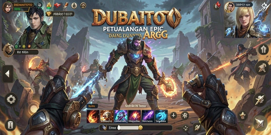 Gameplay DUBAITOTO yang penuh aksi dan petualangan seru.
