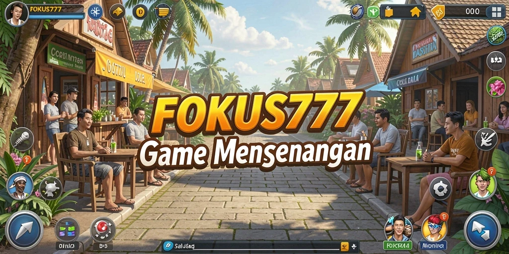 Tangkapan layar FOKUS777 menampilkan gameplay yang ceria dan menarik.