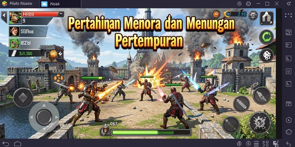 Tangkapan layar menunjukkan aksi mendebarkan di HR89 dengan taktik Tower Defense.