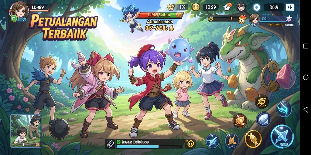 Tampilan gameplay yang seru dalam IDR89 dengan karakter Anime ikonik.