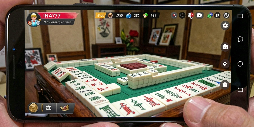 Screenshot gameplay INA777 menampilkan keseruan bermain Mahjong dengan grafis menarik.