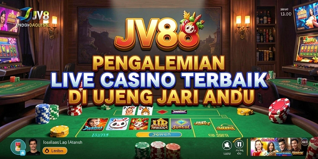 Tampilan antarmuka gameplay Live Casino JV88 yang menarik.