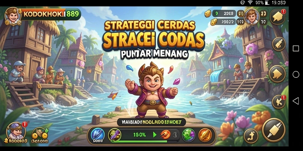 Tampilan gameplay menarik dari KODOKHOKI889 dengan strategi mendebarkan.