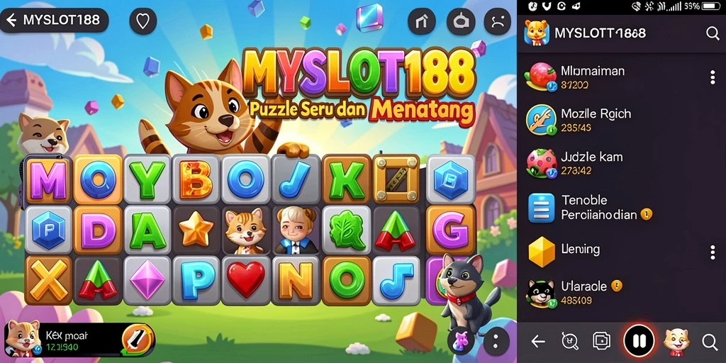 Tampilan gameplay menarik dari MYSLOT188 dengan tantangan puzzle.