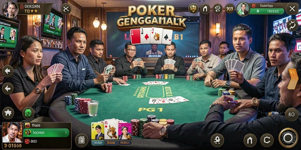Tampilan permainan poker yang menarik dan mendebarkan di PG11.