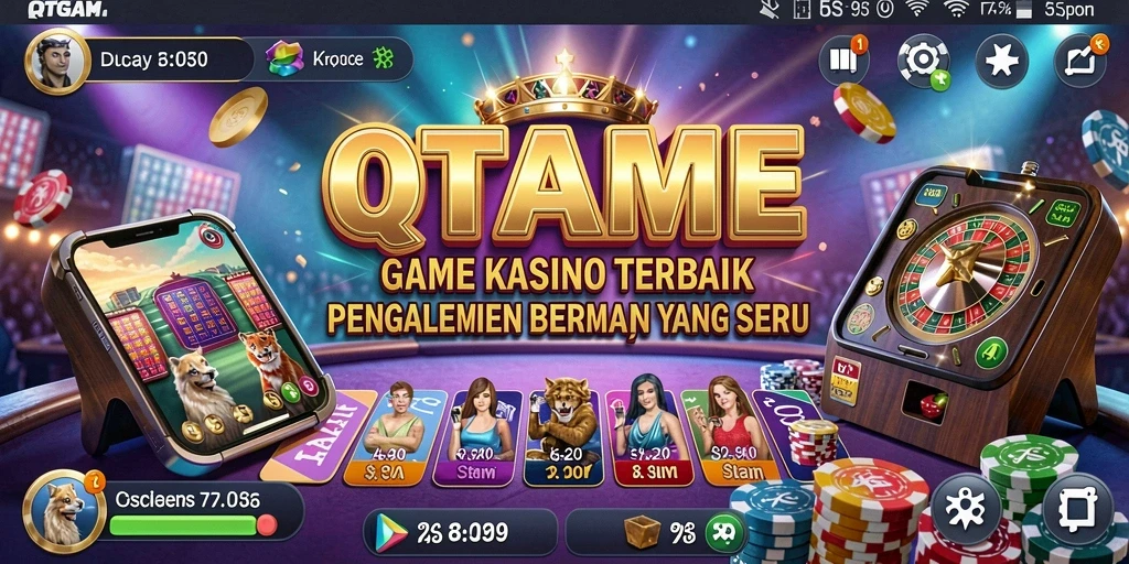 Tampilan gameplay QTGAME yang menarik dan interaktif di kasino digital.