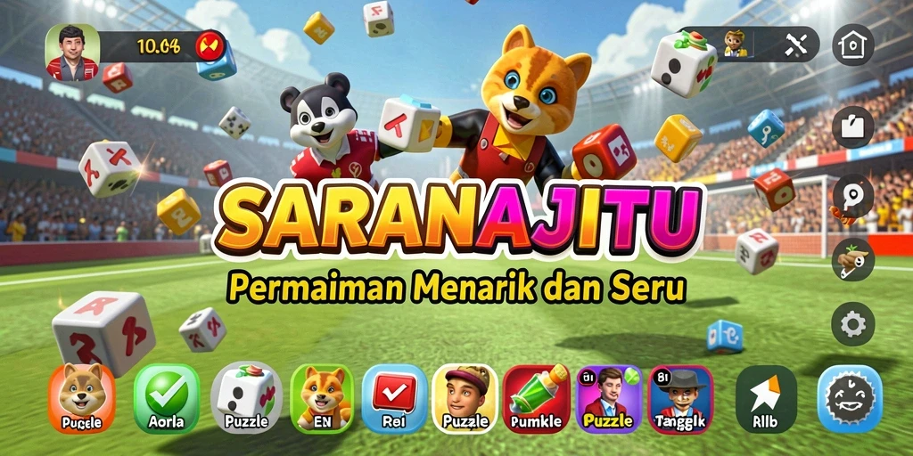 Gameplay menarik dan tantangan berbagai level di SARANAJITU.