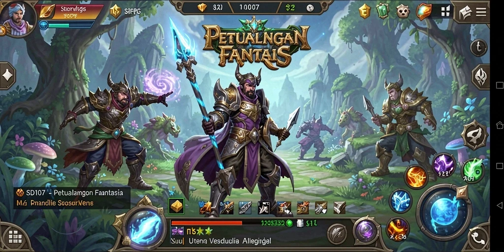 Tampilan gameplay ARPG yang mendebarkan dalam SD107 dengan aksi seru.