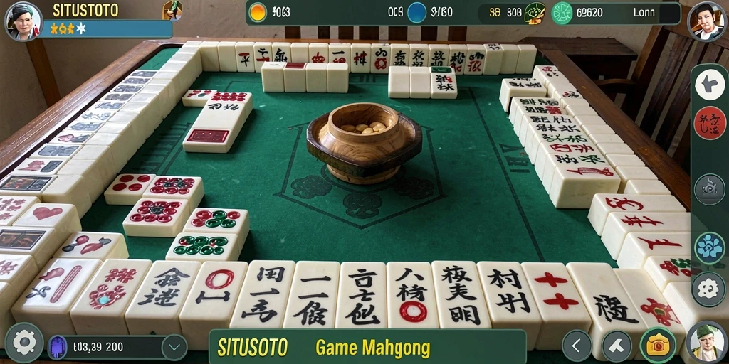 Tampilan screenshot gameplay Mahjong di SITUSTOTO yang menarik dan menantang.