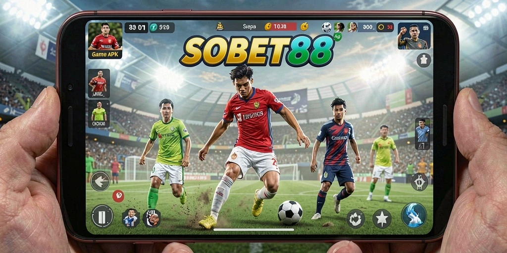 Tangkapan layar dari game sepak bola yang menampilkan aksi mendebarkan.