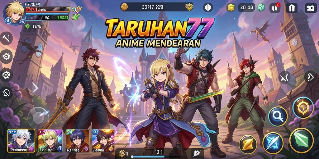 Screenshot TARUHAN77 menunjukkan pertarungan seru dengan karakter anime kesayangan.