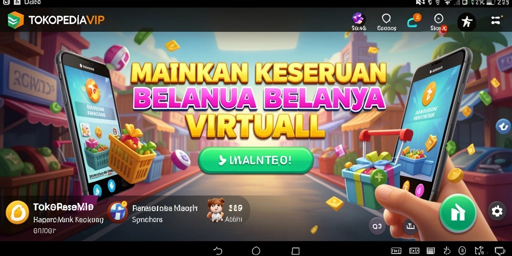 Screenshot gameplay TOKOPEDIAVIP yang menunjukkan keseruan belanja online.