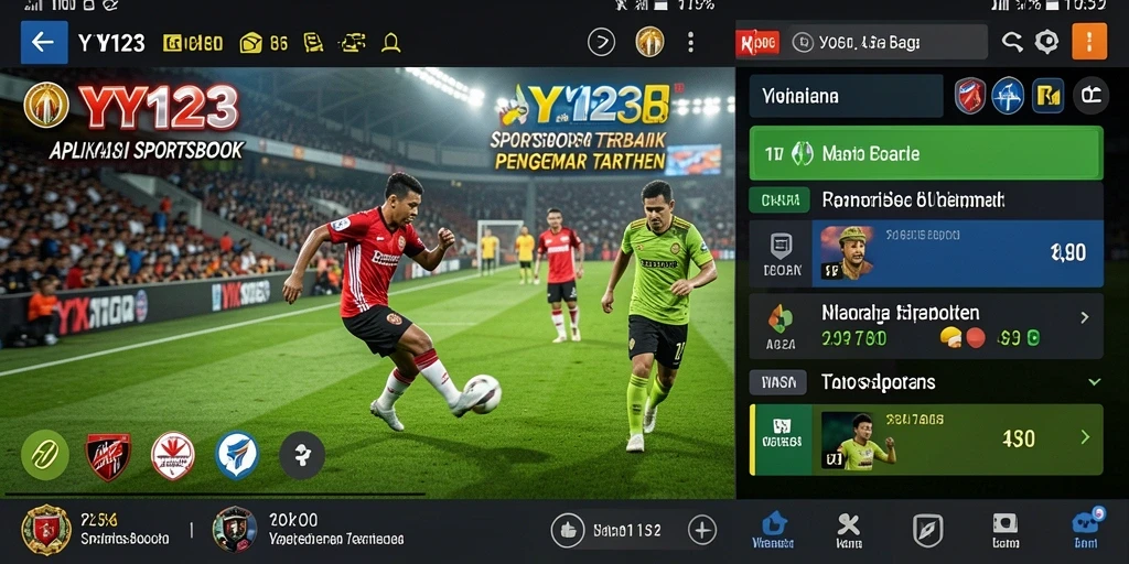 Screenshot YY123 menampilkan pengalaman taruhan olahraga yang seru.